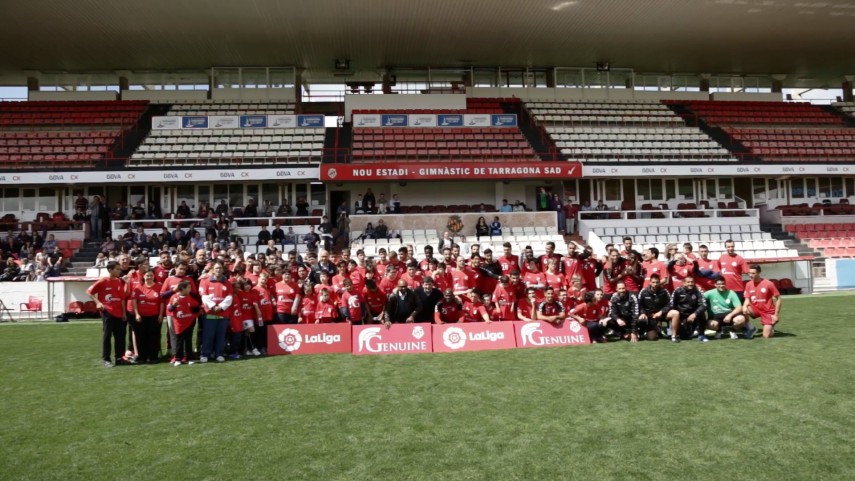 Pantic y Morientes, en la jornada Nàstic Genuine