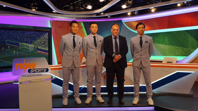 Javier Tebas visited studios of LaLiga's broadcaster in Hong Kong, Now TV |  LaLiga