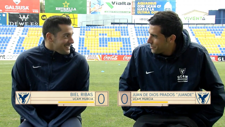 ¿Cuánto se conocen los jugadores de UCAM Murcia Biel Ribas y Juande?