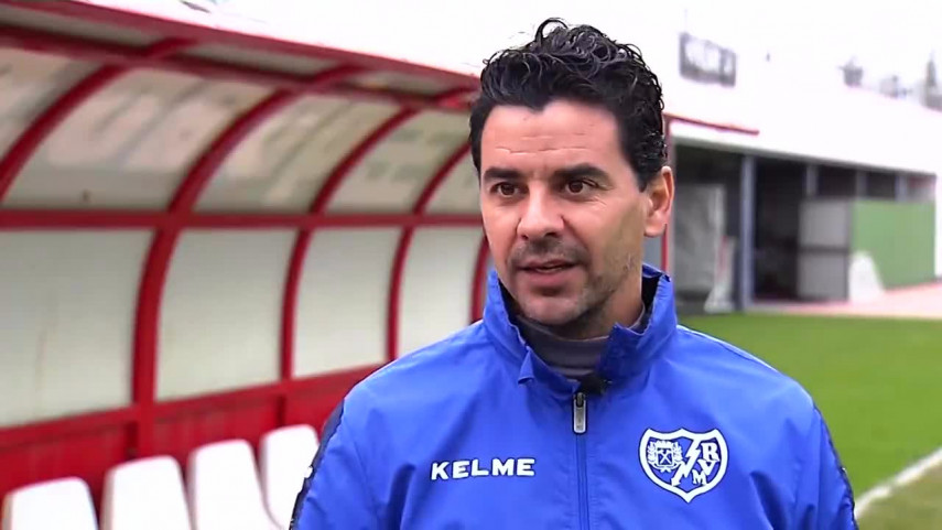 La pizarra del Rayo, por su técnico Míchel