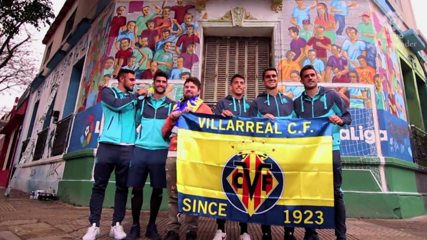 El Villarreal CF llenó Buenos Aires de color