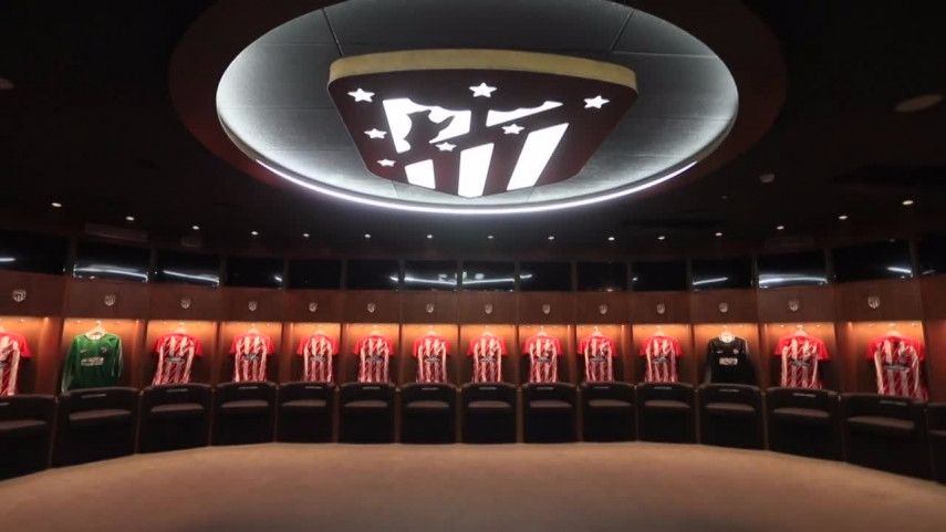 Ponte en la piel de los jugadores del Atleti...¡Te invitamos a su vestuario!