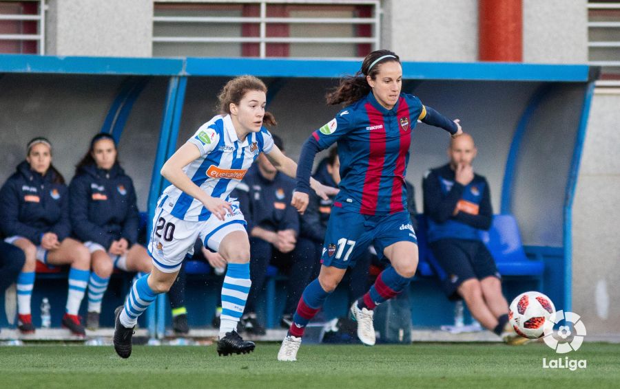 Alineaciones de real sociedad contra levante femenino