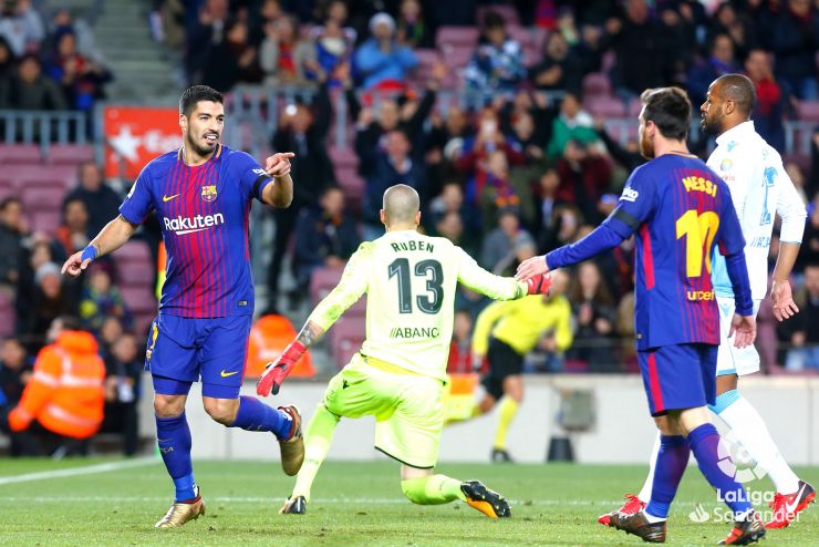 El gol de Luis Suárez ante el Dépor, a vista de pájaro