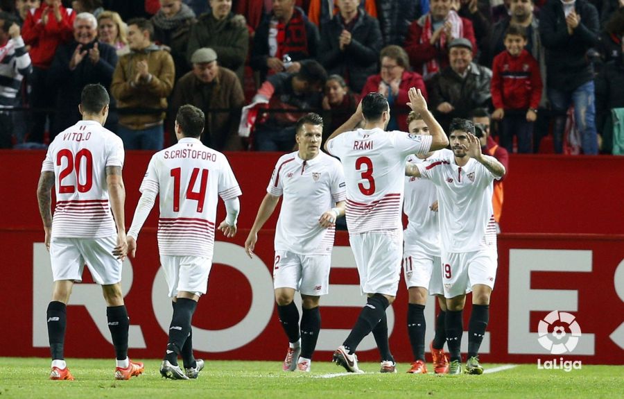 Immobile and Banega keep Sevilla strong at home LALIGA