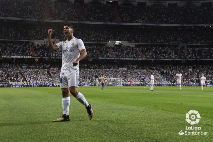 El primer gol de Asensio al Valencia, desde todas las perspectivas