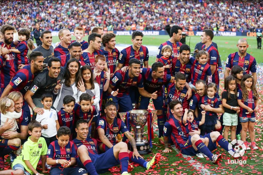 Celebracion barça camp nou