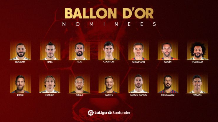 Fourteen of 30 Ballon d'Or nominees play in LaLiga | LALIGA