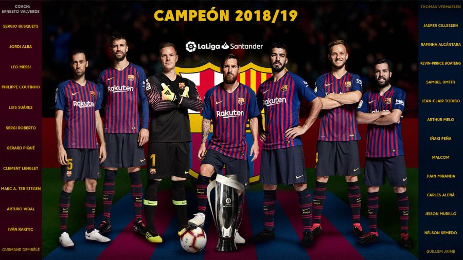 FC Barcelona crowned champions of LaLiga Santander 2018/19