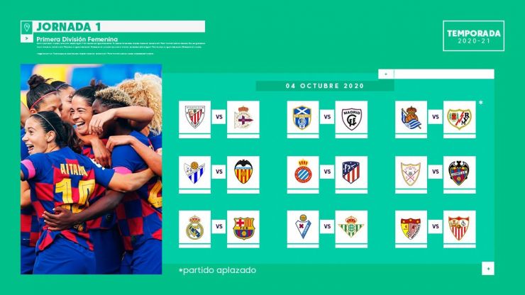calendario completo de la Primera División Femenina 2020/21! | LaLiga
