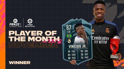 LiveScore - Vinicius Jr wins LaLiga Player of the Season for