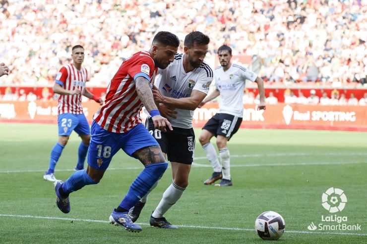 Real Sporting y Burgos CF firman tablas