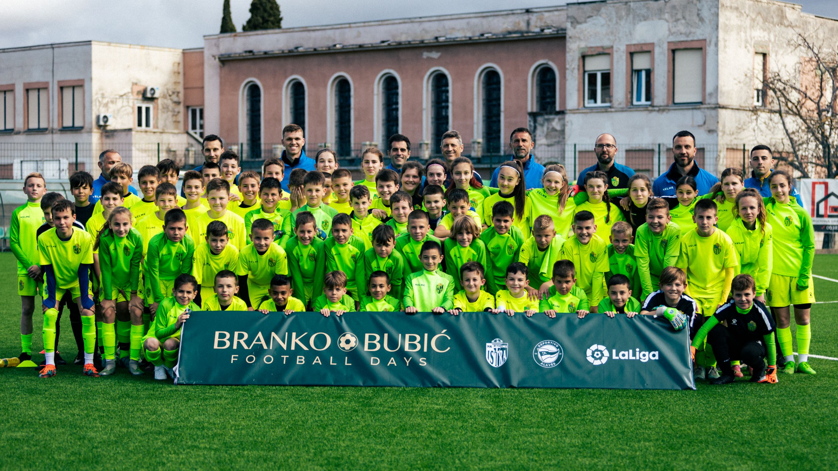 Players of HNK Rijeka acknowledge the fans after the UEFA Europa