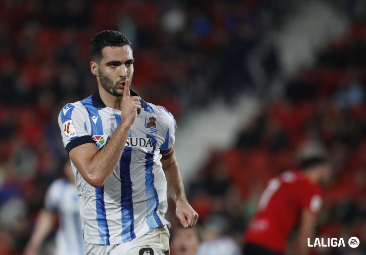 El testarazo ganador de Mikel Merino ante el Mallorca visto desde dentro de la portería