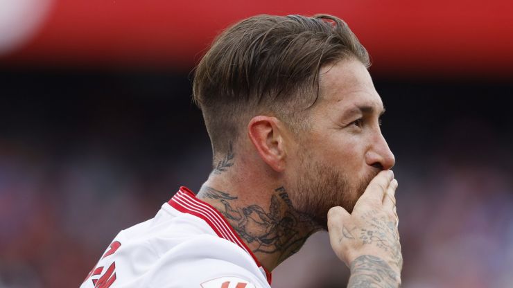Sergio Ramos sobrevoló el Sánchez Pizjuán con este testarazo