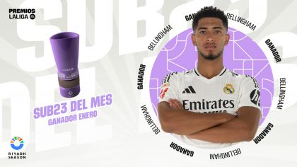 Jude Bellingham, the Best U-23 Player in LALIGA EA SPORTS for January