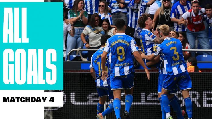 Todos los goles de la jornada 4 de LALIGA HYPERMOTION 2025/26