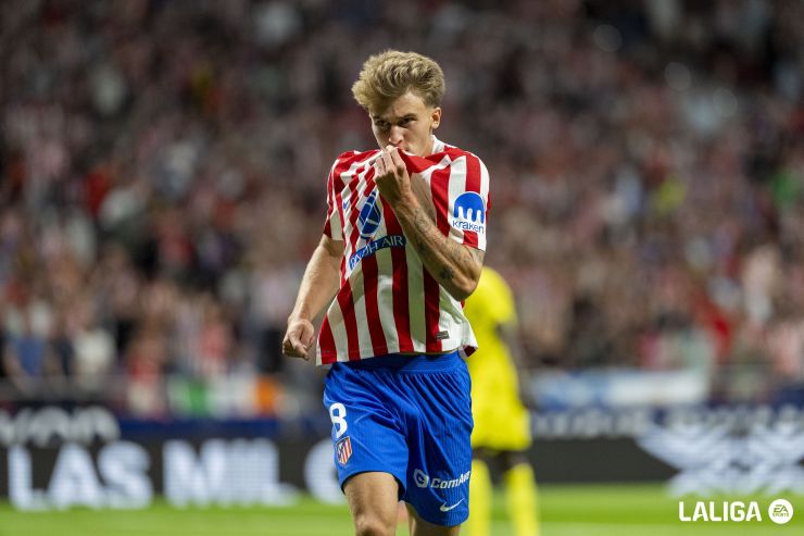 Estreno goleador de Nico González en la victoria del Atlético de Madrid