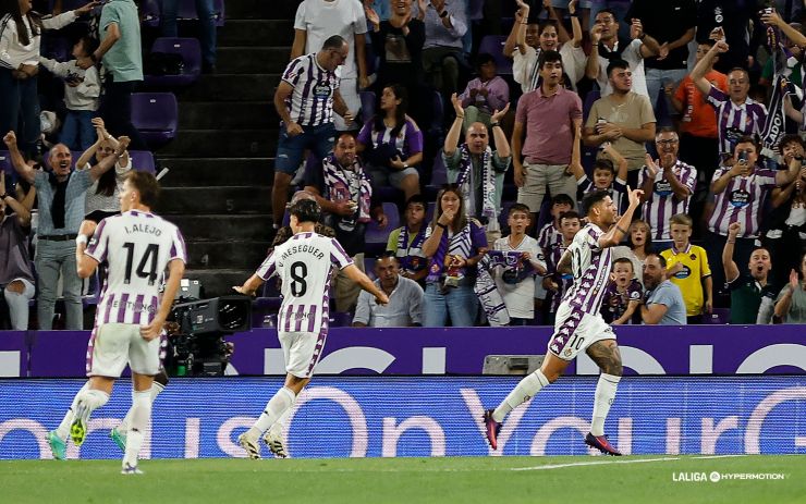El Real Valladolid suma la victoria en el tramo final de partido