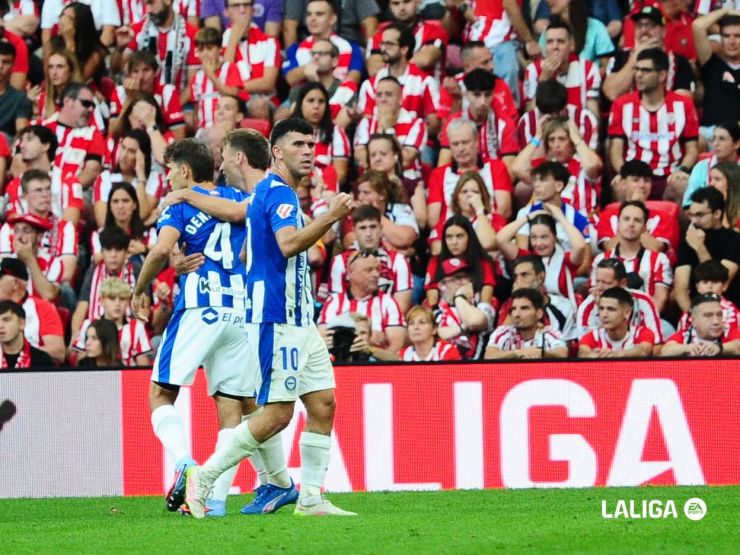El Deportivo Alavés asalta San Mamés y corta la racha del Athletic Club