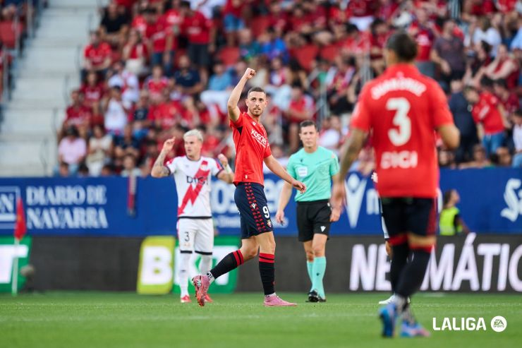 CA Osasuna se hace fuerte en El Sadar con un triunfo sólido ante el Rayo Vallecano