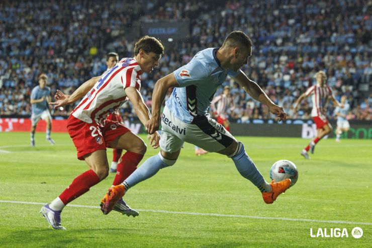 El Atlético de Madrid sobrevive en Balaídos tras un pulso de alta tensión con el Celta