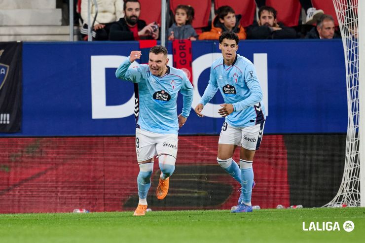 La impresionante carrera de Ferran Jutglà para adelantar al Celta en El Sadar