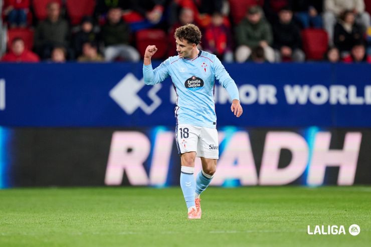 Pablo Durán dio al Celta su primera victoria de la campaña con este golazo