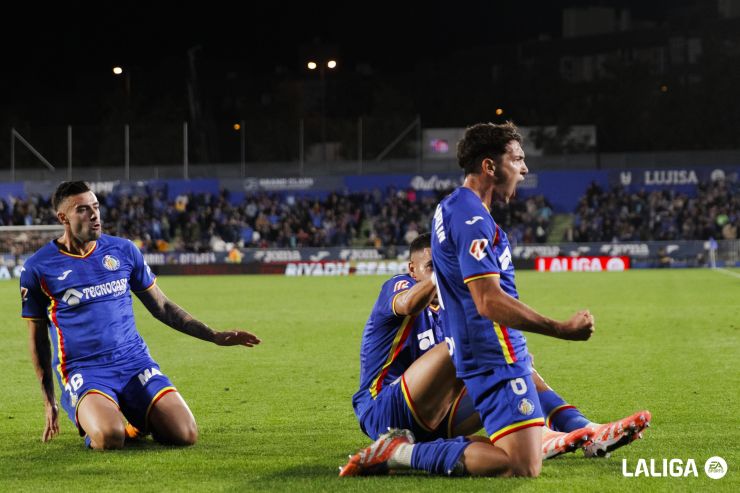 El testarazo de Mario Martín ante el Girona FC