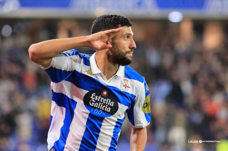 Zakaria, la estrella de un buen partido del RC Deportivo