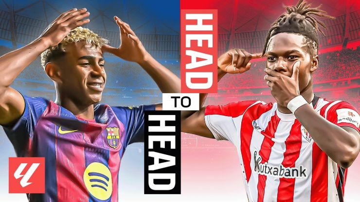 Lamine Yamal y Nico Williams, cara a cara en LALIGA