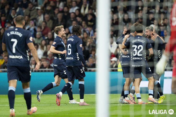 El Celta conquista el Santiago Bernabéu con un doblete de Swedberg