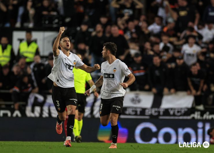 Hugo Duro rescata un punto al Valencia CF ante el Sevilla FC