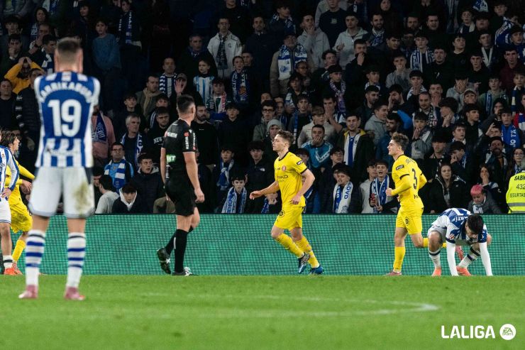 El golazo de Tsygankov que inició la remonta del Girona FC en Anoeta