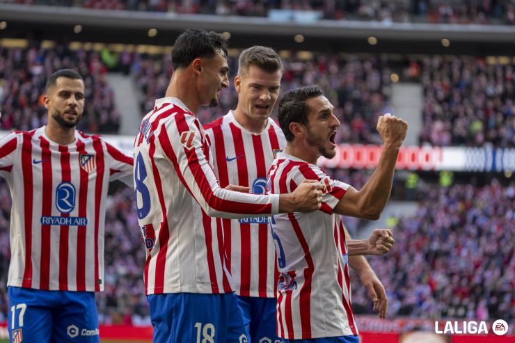 El gol de Koke, desde la miniportería del Metropolitano