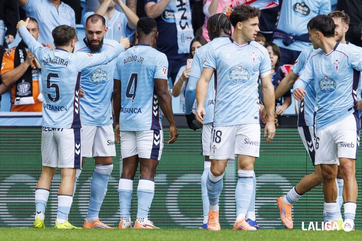 Jugada de salón del Celta que remata Borja Iglesias