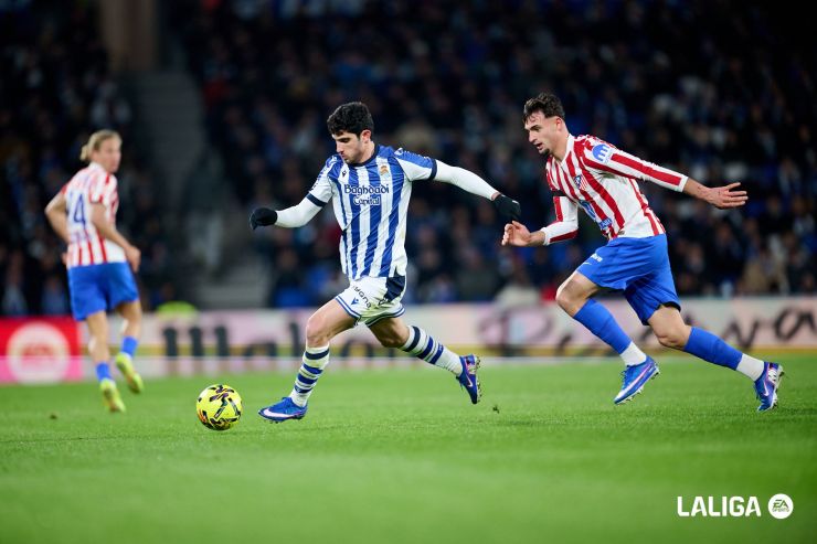 La nueva Real Sociedad se deja ver ante el Atlético de Madrid en Anoeta