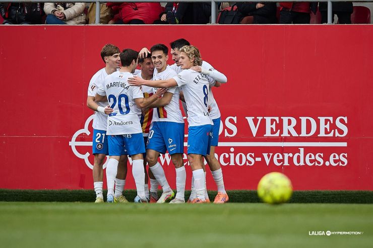 Triunfo a domicilio del FC Andorra por 1-2 ante el CD Mirandés en Anduva