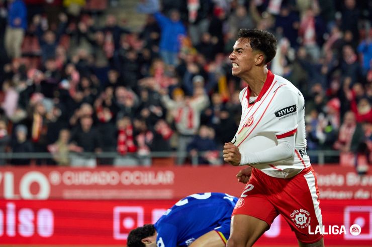 Vitor Reis rescata un punto en el descuento para el Girona FC