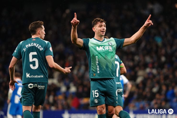 Lucas Boyé certificó los tres puntos para el Alavés en el RCDE Stadium