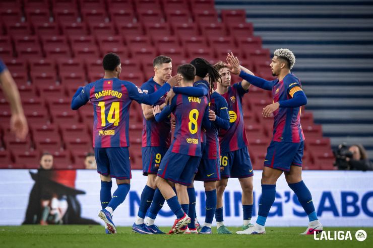 La brillante jugada colectiva del Barcelona que generó el gol de Lewandowski ante el Villarreal