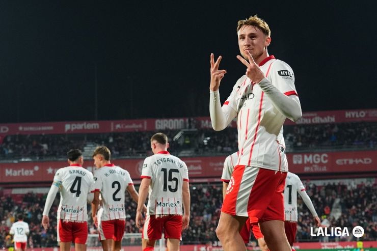 El Girona se asegura el gol con Vladyslav Vanat