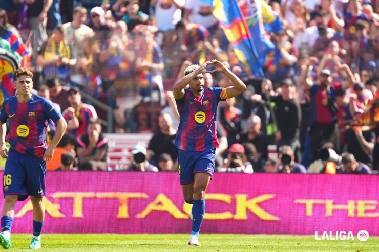 Araujo y Joan Garcia dejan los tres puntos en el Spotify Camp Nou