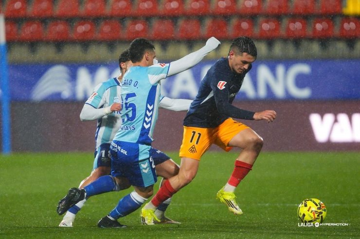 FC Andorra y Málaga CF empatan en un choque frenético en la segunda mitad