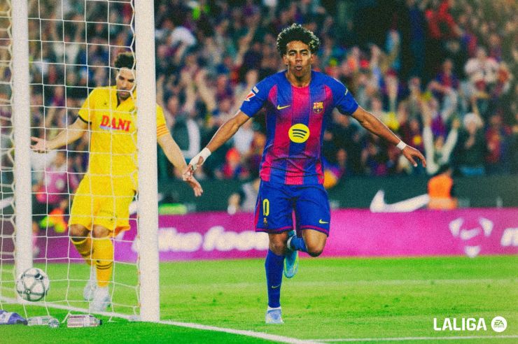 Goleada del FC Barcelona en el derbi catalán
