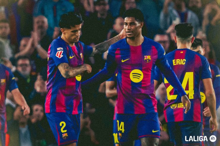 Rashford finiquitó el derbi de Barcelona con este golazo