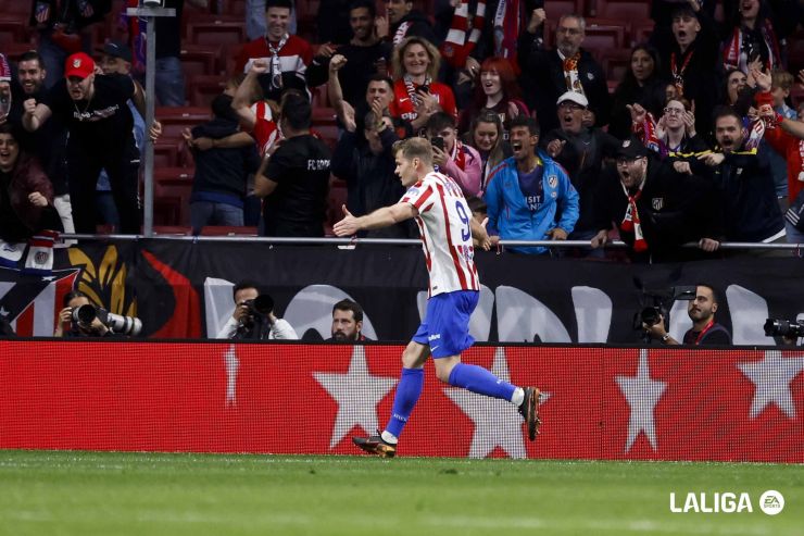 Sørloth volvió a rescatar al Atlético de Madrid