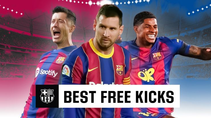 Más allá de Messi: golazos de falta del FC Barcelona en LALIGA