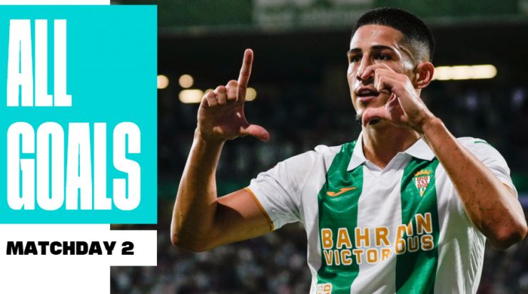 Todos los goles de la jornada 2 en LALIGA HYPERMOTION 2026/27