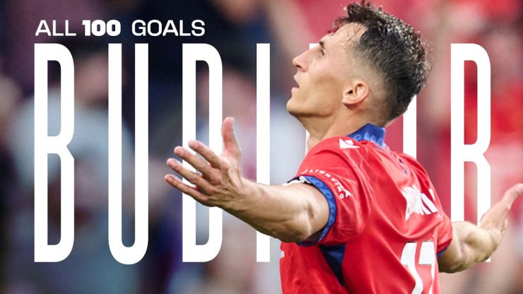 Los 100 goles de Ante Budimir en LALIGA